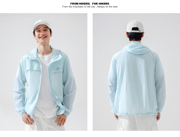 Pioneer Camp Suzaku Men's Summer Outdoor Lightweight Sun Protection Jacket Loose Hooded Coat UV Protection UPF50+ 16