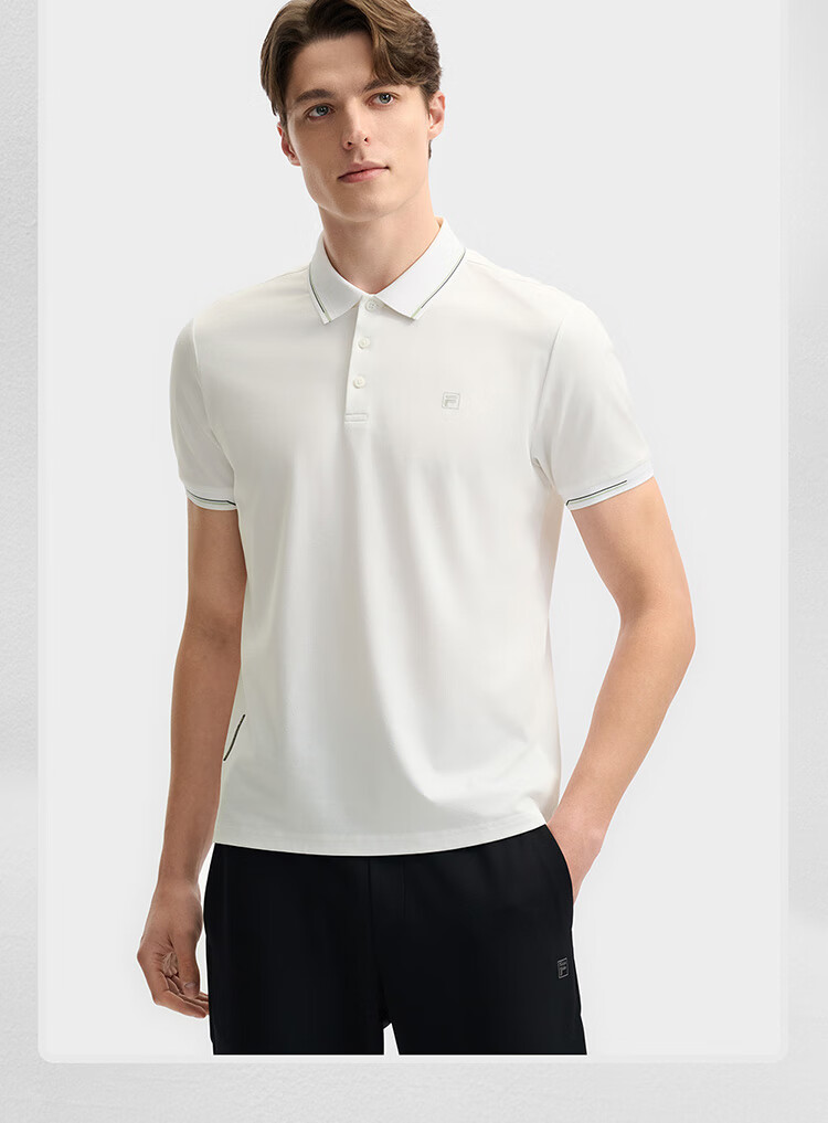 FILA Official Navigator Polo Shirt 2026 Summer Men's Cool Short Sleeve Sports T-Shirt Business Casual Top 15