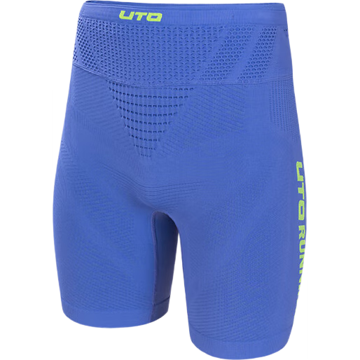 UTO Men's Waist Pack, Compression Quick-Dry Shorts, Outdoor Sports Cycling Pants, M Size, Cosmic Purple