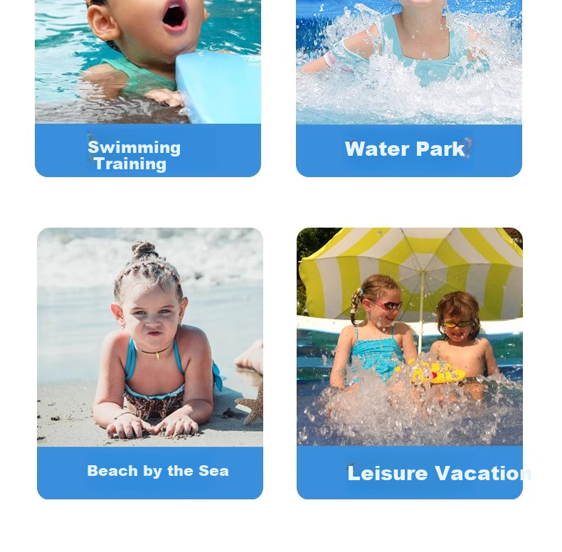 Li-Ning Children's Swimsuit, Girls' Two-Piece Sports Swimwear, Cartoon Design, Skin-Friendly, Quick-Drying Swimwear 13