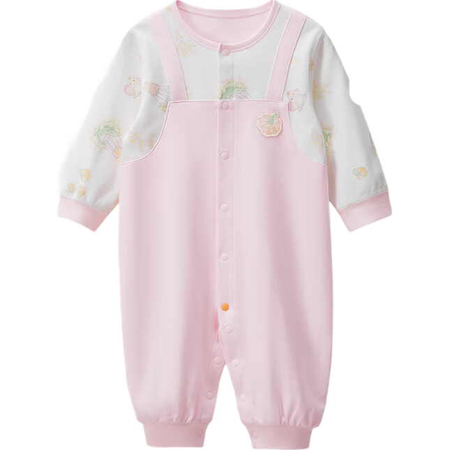 Shiyuejiejing, Baby Romper, Straight-Collar Bodysuit, Infant Onesie, Newborn Clothing
