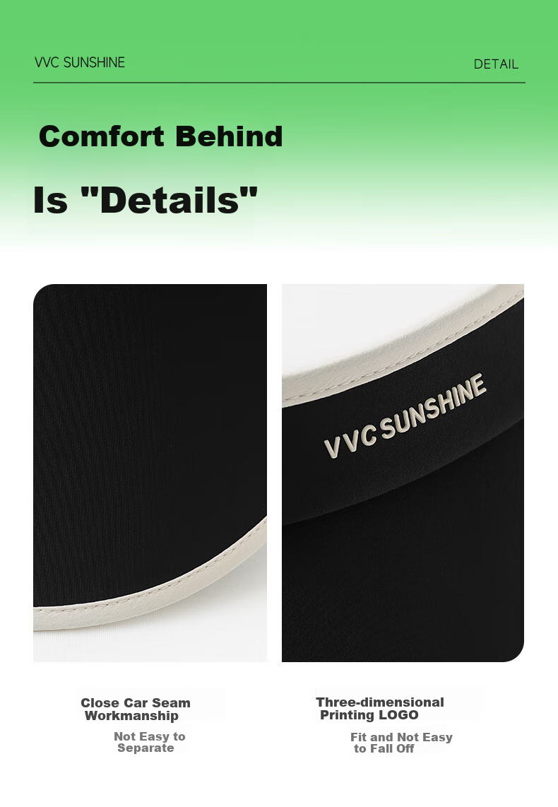 VVC Sun Visor Hat for Women, Open Top UV Protection Cap, Summer Outdoor Beach Sports Hat, Coffee And Beige Color Combinatio 6