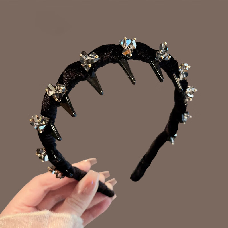 Huangjiama Headband for Women, Elegant Hair Accessory for Going Out, High Crown Headband, Stylish Internet Celebrity Paris Princess Hairpin, Face-Washing Specific 3