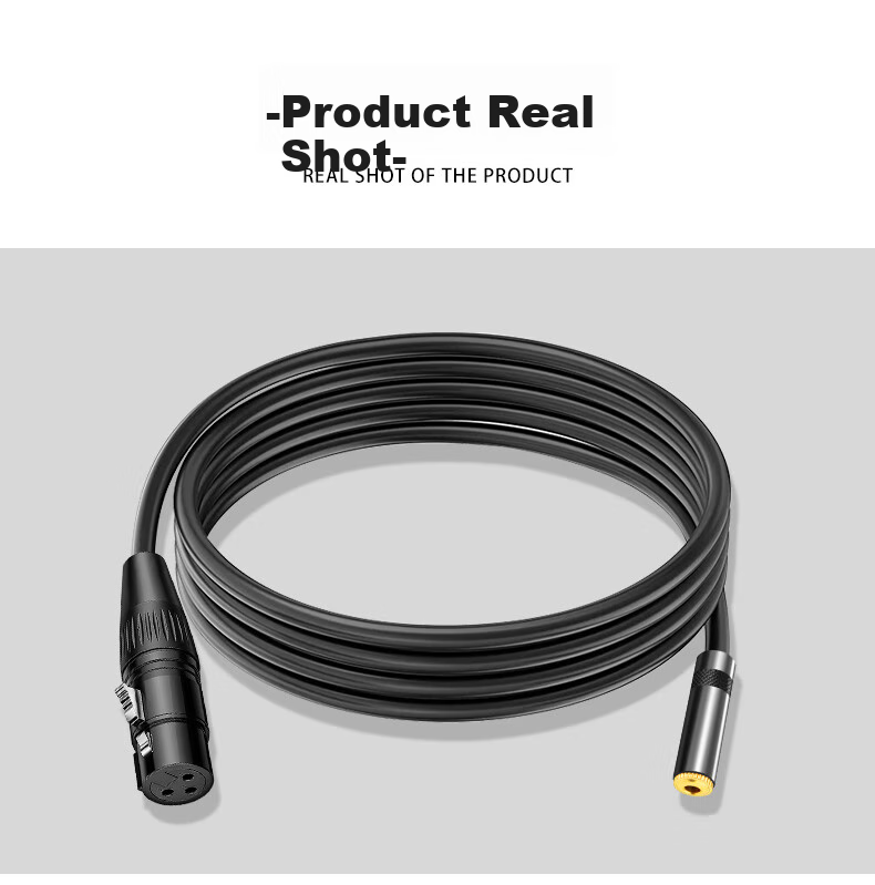 Beishanque 3.5 Female to XLR Female Audio Cable, Microphone Mixer Speaker Connection Cable, 3.5 Female to XLR Female, 0.3 Meters, BSQ-K967 11