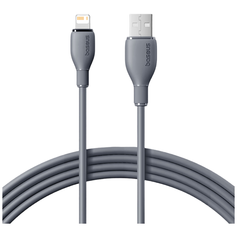 Baseus Apple Data Cable Fast Charging Cord for IPhone14/13/12Pro Max/XR/Xs/11/8 Phones And IPad Tablets Charger Cable Car Charger 2 Meters Deep Space Gray