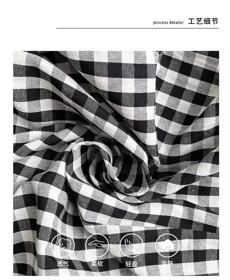 LangSha Women's Plaid Pants, Spring 2026 New Style, High-Waisted, Draping Straight-Leg Casual Yamamoto Pants, Loose-Fitting, Relaxed Wide-Leg Trousers for Strolling 10