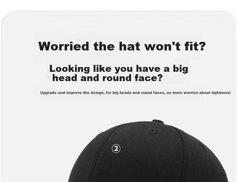 TUCANO Baseball Cap for Men And Women with Large Brim, Sun Protection Hat for Outdoor Sports And Fishing, Face-Slimming Sun Hat 3