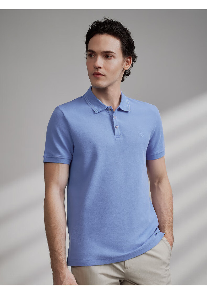 G2000 Pique Comfortable Skin-Friendly Spring Summer Men's Printed Logo Polo Shirt Dark Blue 2XL 17