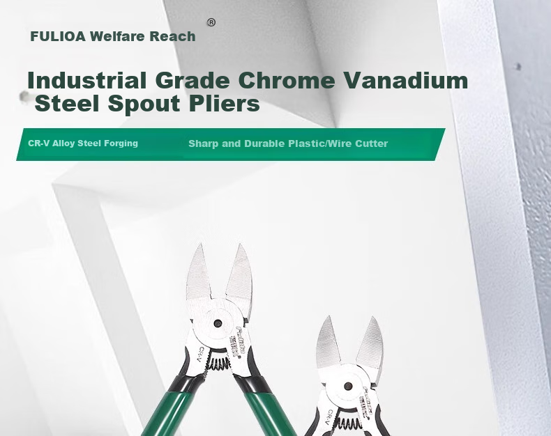 Fulida Diagonal Cutting Pliers, Electrician's Special Diagonal Pliers, High Hardness Wire Cutters, Industrial-Grade Model Pliers, 6 Inches - Chrome Vanadium Steel 1