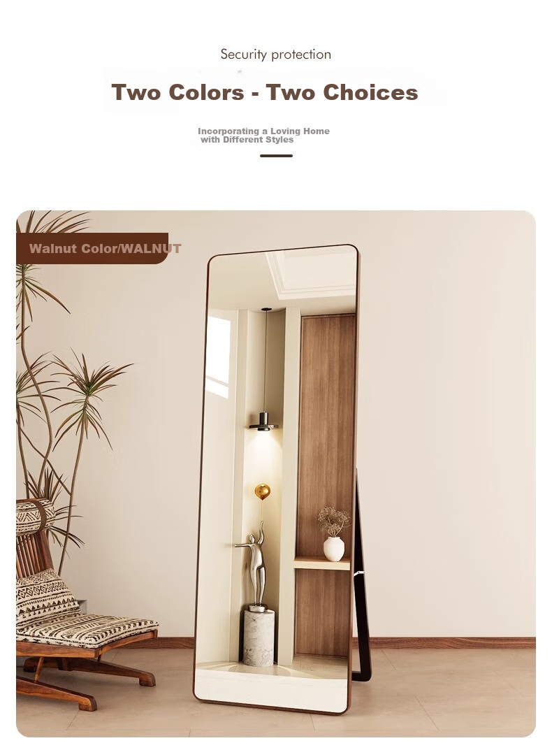 Qiyinge Solid Wood Full-Length Mirror, Floor-Standing Mirror for Home Use, Bedroom Dressing Mirror for Women, Fitting Room Mirror for Clothing Stores, Wall-Mounted Large Mirror 13