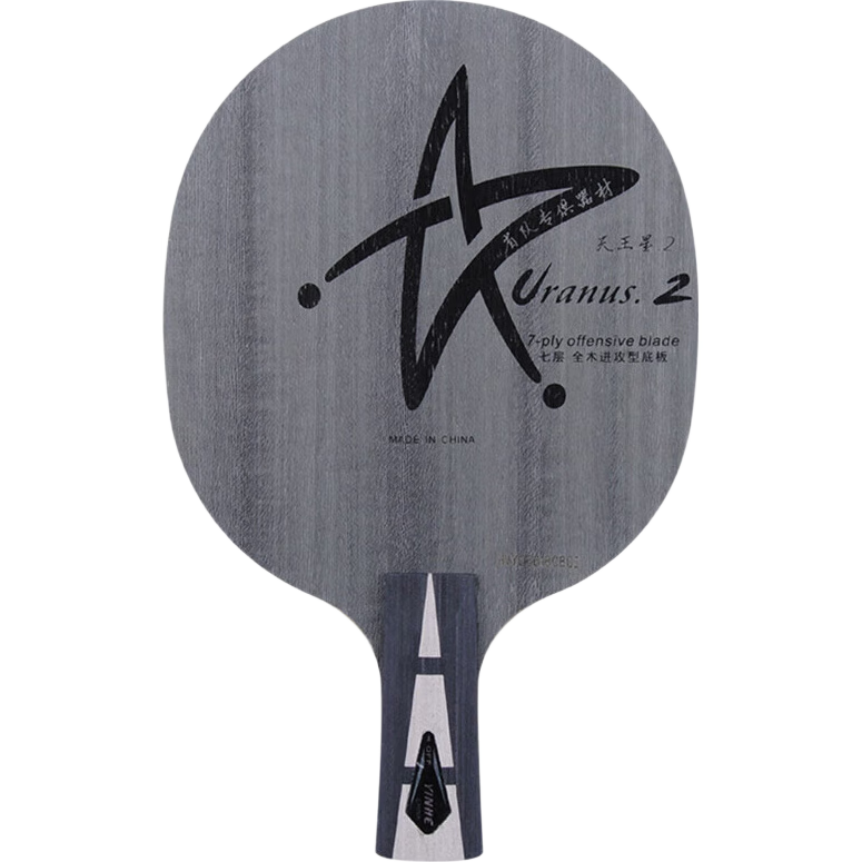 YINHE Table Tennis Blade, Table Tennis Racket Straight Handle, Tianwangxing U2, 7-Layer Pure Wood Professional DIY Set
