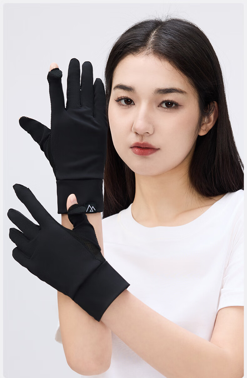 MISSION UV Ice Silk Sunscreen Gloves for Women Summer Outdoor Driving Cycling Mountaineering Sun Protection UV Gloves Female 17