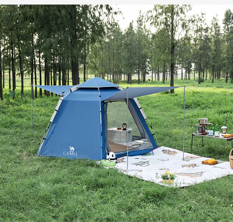 CAMEL Tent, Outdoor Hexagonal Automatic Canopy Tent, Portable Park Camping Overnight Tent, B121 15