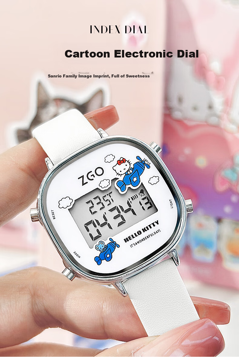 Hello Kitty Sanrio Kids Digital Watch Waterproof for Girls Ages 6-12 Middle Elementary School 879 2