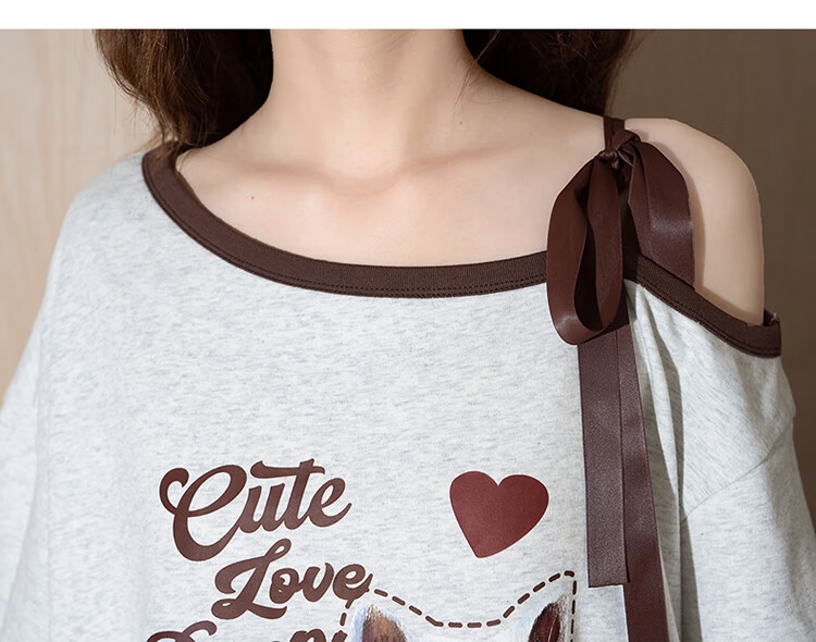 TonLion 2026 Summer New Women's Short-Sleeve T-Shirt, Off-Shoulder, Versatile, Elegant, Slimming, High-End, Fashionable, Youthful 12