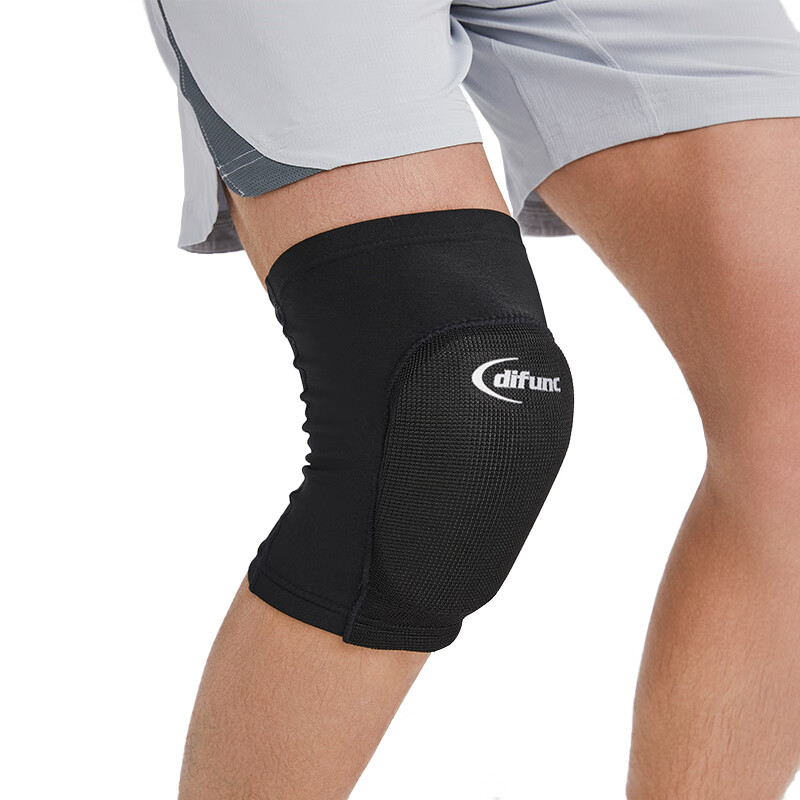 D&M Ultra-Light Wear-Resistant Sports Knee Pads with Padding for Meniscus, Running, Basketball, Volleyball, Soccer, Imported from Japan, Black, One Piece