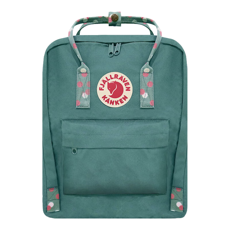 FJALLRAVEN Backpack, Large Capacity, 23510-664 Frost Green/multicolor Pattern, 16L