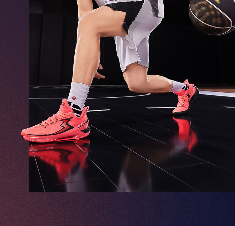 361° Basketball Shoes for Men, BIG3 5.0 QuickPRO Carbon Plate Youth Sports Shoes, Male Style 672441119-2 6