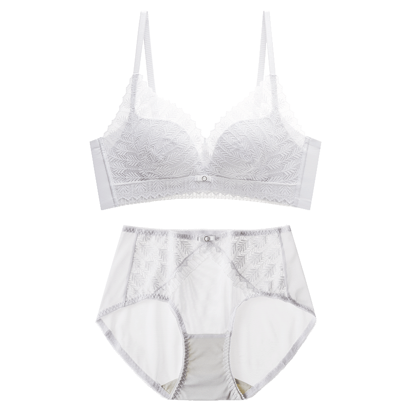 Cosmo Lady Women's Sexy Lace Comfortable Breathable Soft Gel Ring Push-Up Bra Set Gift 2B25A3
