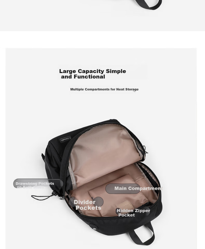 C.BANNER Backpack for Women, Middle School Student Bookbag, Large Capacity Simple Casual Travel Backpack, Stylish High-Quality Laptop Bag, Fashionable Versatile 4
