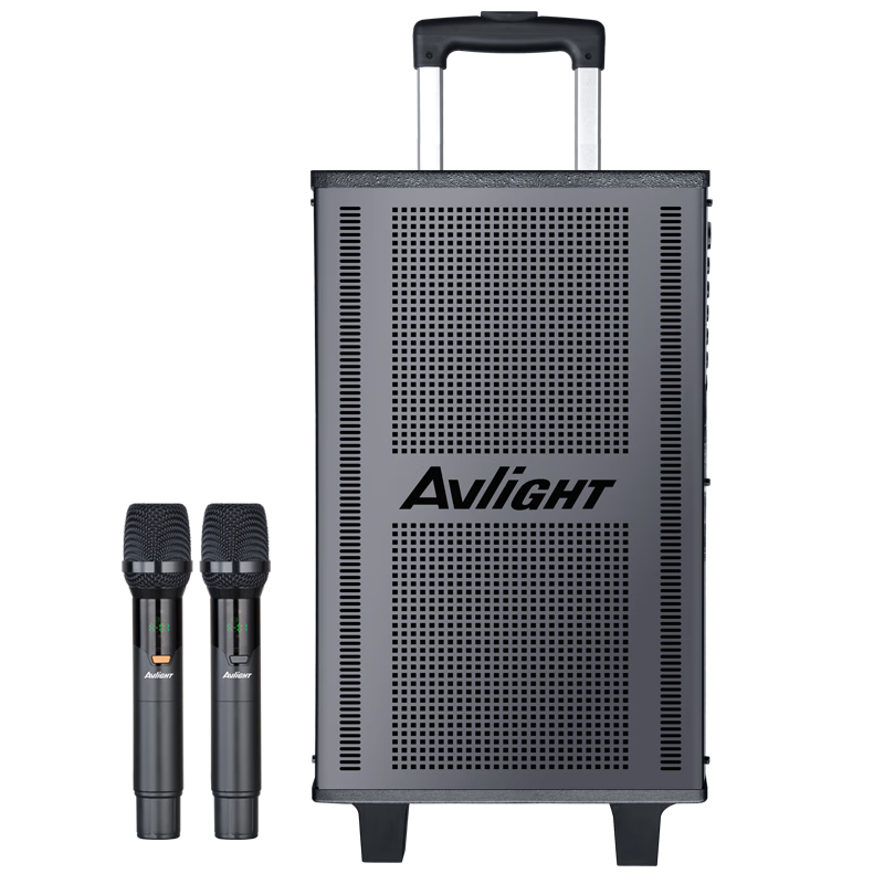 Ailang K52 Square Dance Speaker, Heavy Bass, Home And Outdoor Karaoke, Electric Guitar Folk Acoustic Instrument Speaker, Performance Bluetooth Trolley Speaker with Microphone, 12-Inch
