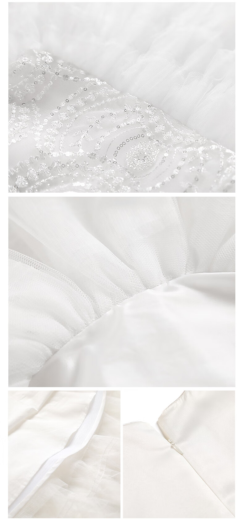 I natural Angel High-End Runway Wedding Flower Girl Dress White Princess Children's Evening Dress Stylish Gift Spring 19