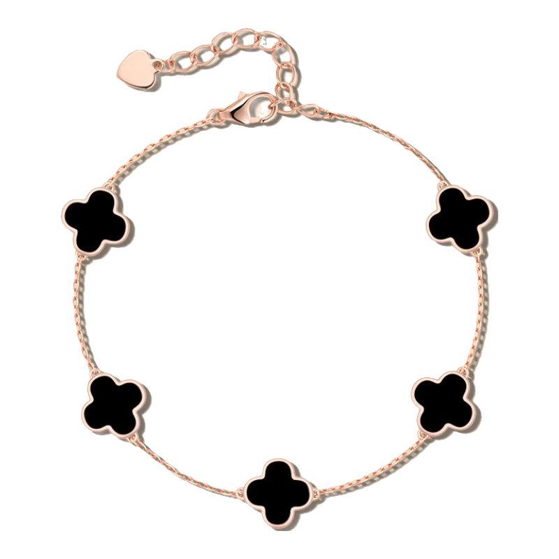 Grace Girl Original Four-Leaf Clover Bracelet for Women, Fashionable Luxury Jewelry, Anniversary Birthday Gift for Girlfriend