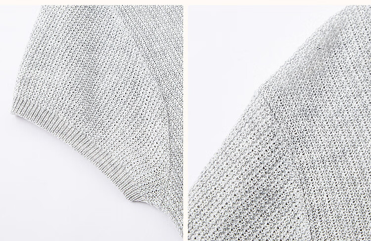 Demana Natural Linen Summer Elegant Round Neck Short Sleeve Loose Knit Top for Petite Women 9
