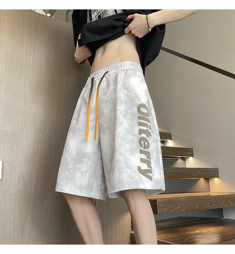 Zofeili Men's American Tie-Dye Shorts Summer 2025 Loose Casual Versatile Sports Pants Youth Trendy Five-Point Pants 13