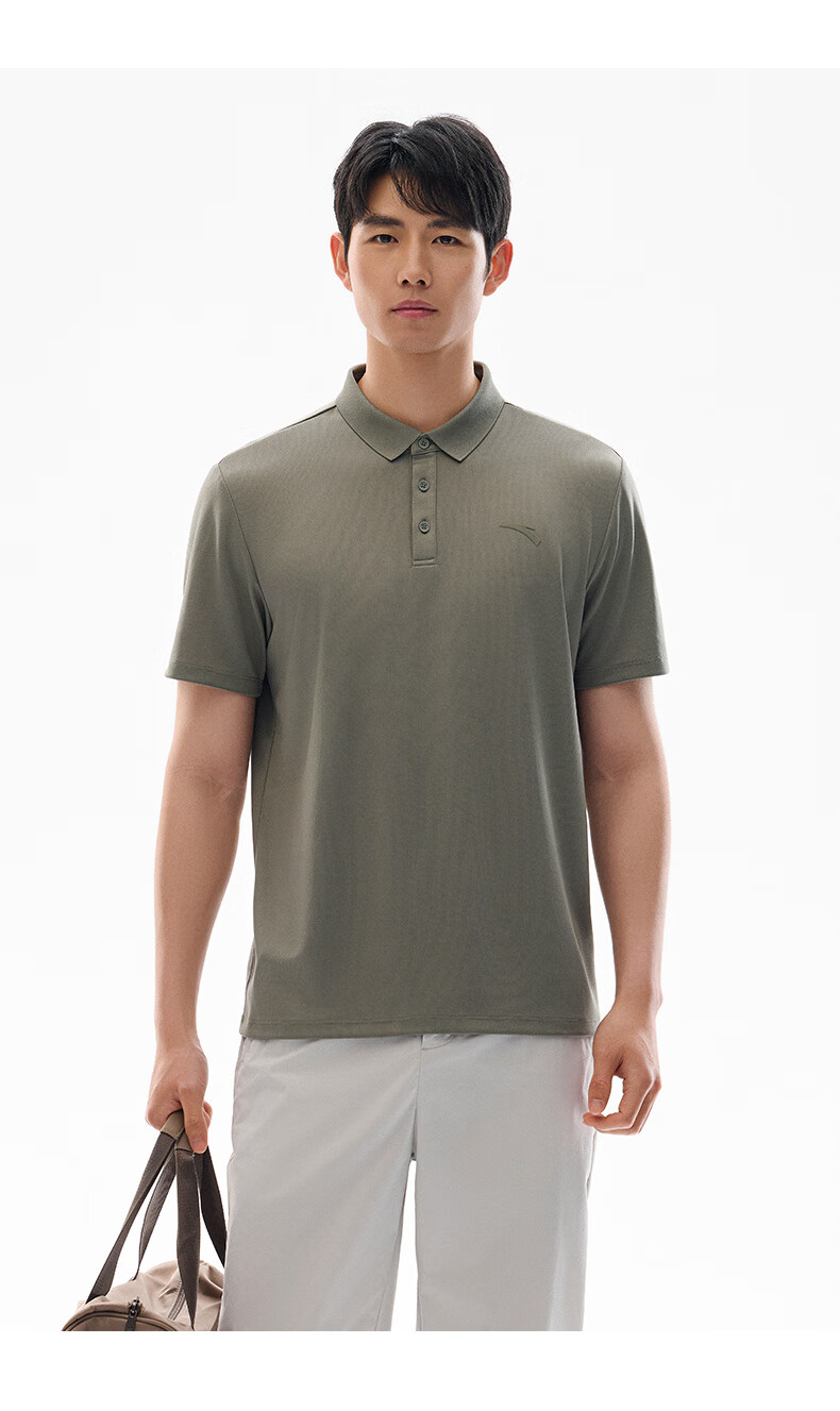 Anta Xingdong Polo | Quick-Dry Short Sleeve T-Shirt Men's Summer Breathable Collared Business Casual Commuter Top 10