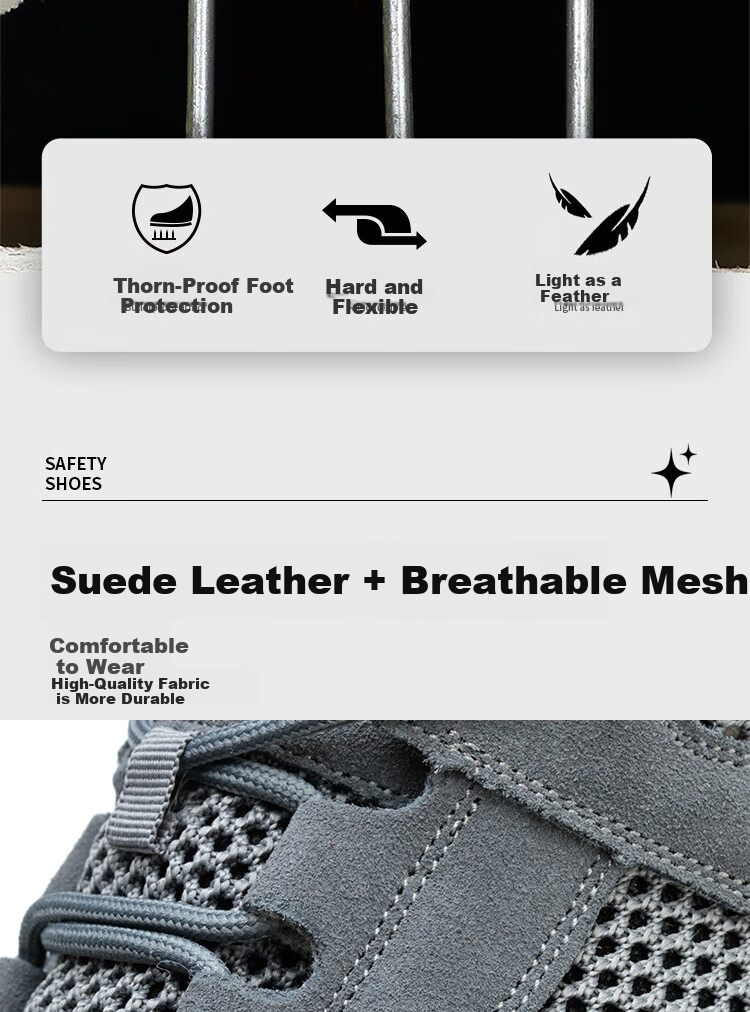 Dinggu Safety Shoes for Men, All-Season Construction Site Anti-Odor Electrician Insulated Anti-Smashing Anti-Puncture Steel Toe F506huibu39 7
