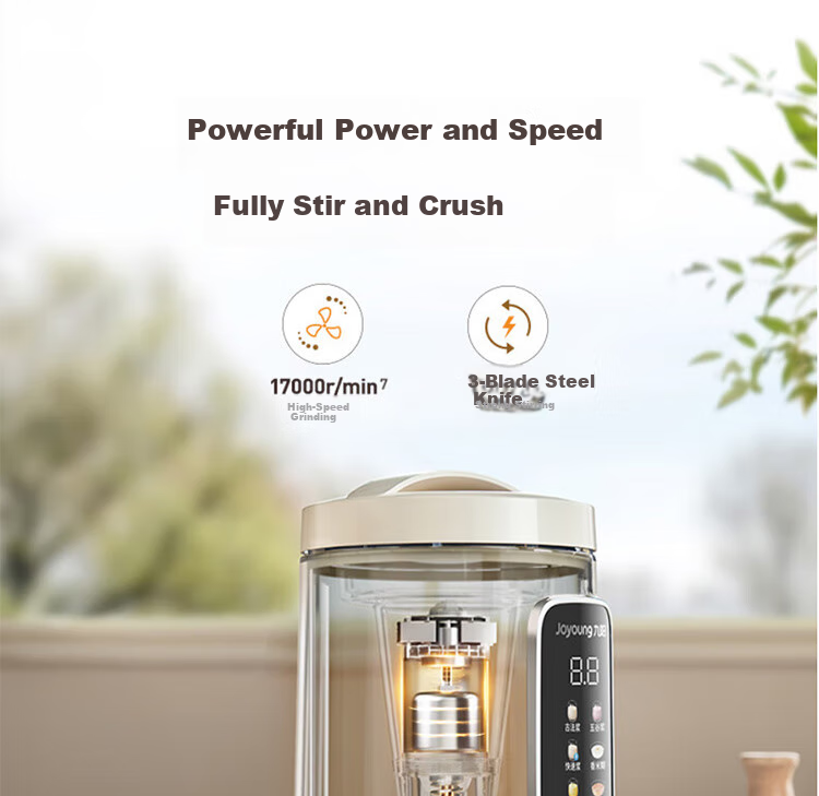 Joyoung JD-169 Home Use 1.2L Traditional Soy Milk Maker, Detachable And Easy to Clean, Programmable, Blender-Free Food Processor DJ12P-D565 12