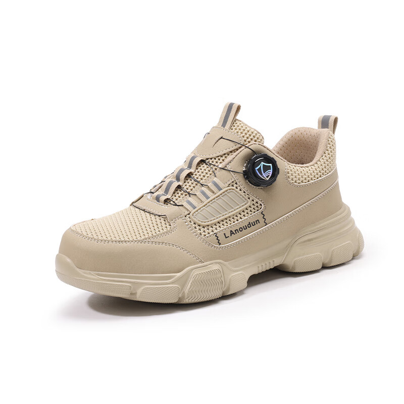 BlueOwl Shield Men's Lightweight Anti-Smash Steel Toe Anti-Puncture Work Safety Soft Sole Comfortable Functional Shoes DL267T Size 42