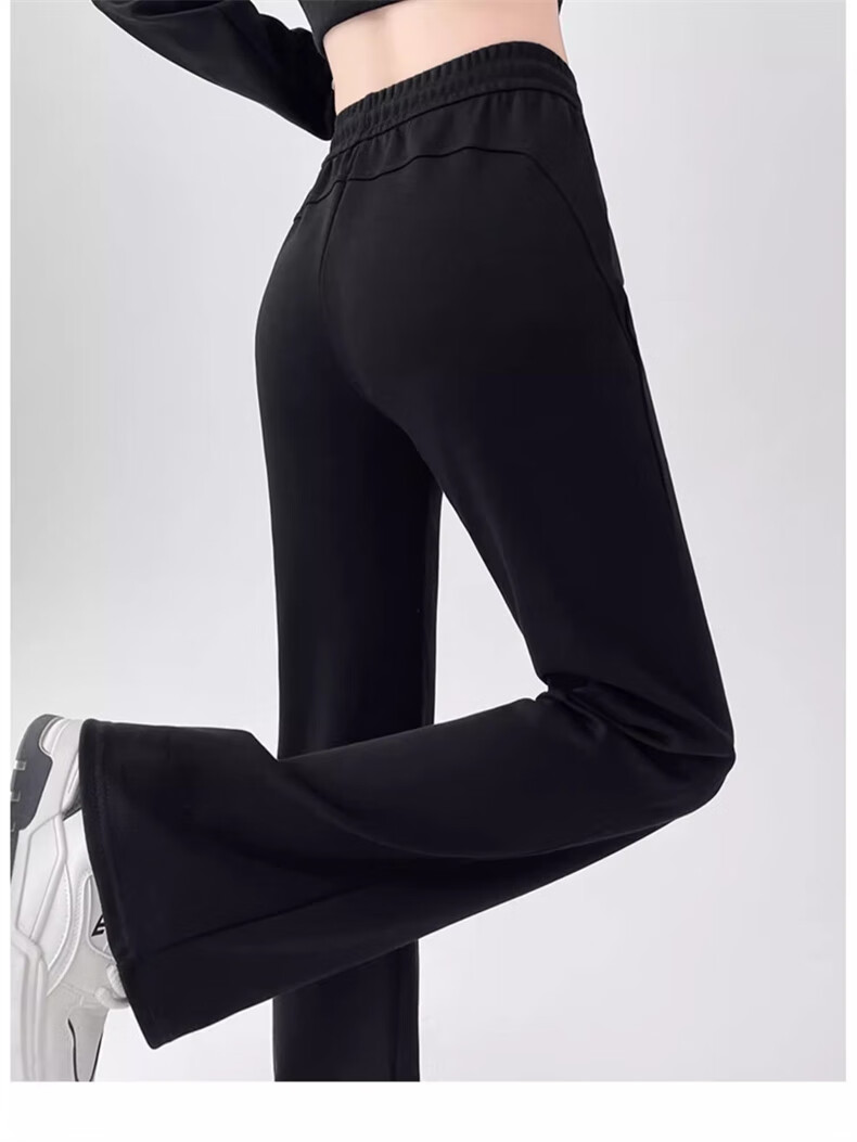 LangSha Women's Micro-Leggings for Spring And Autumn 2026 New Style Versatile High-Waisted Slimming Harem Pants Casual American-Style Flared Sweatpants 20