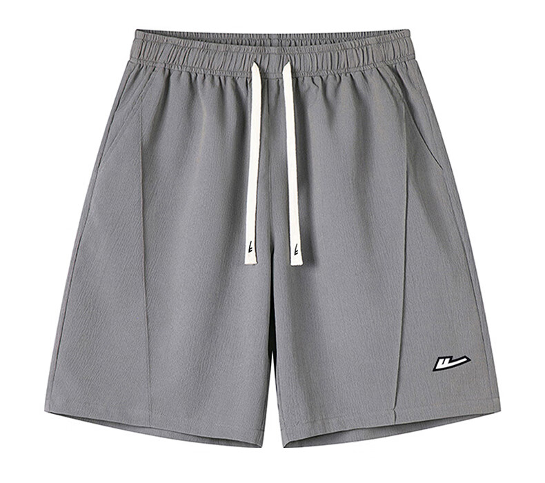 Huili Shorts, Summer Men's Ice Silk Five-Point Pants, Breathable Loose Trousers, Quick-Dry Casual Basketball Shorts, Black, Size L 13