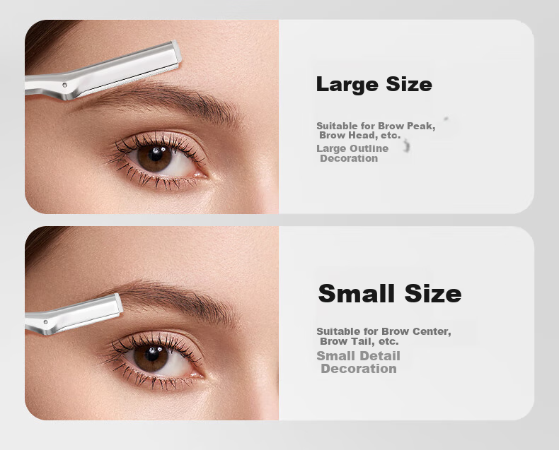 Tweezerman Classic Eyebrow Razor Short Multi-Functional for Men And Women, Facial Shaving, Includes Imported Replacement Blades 7