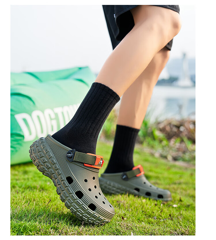 G.N.Shi Jia Men's Shoes, Summer Outdoor Wear, Thick-Soled Hollow Breathable Hole Shoes, Outdoor Stream Tracing Beach Sandals 21