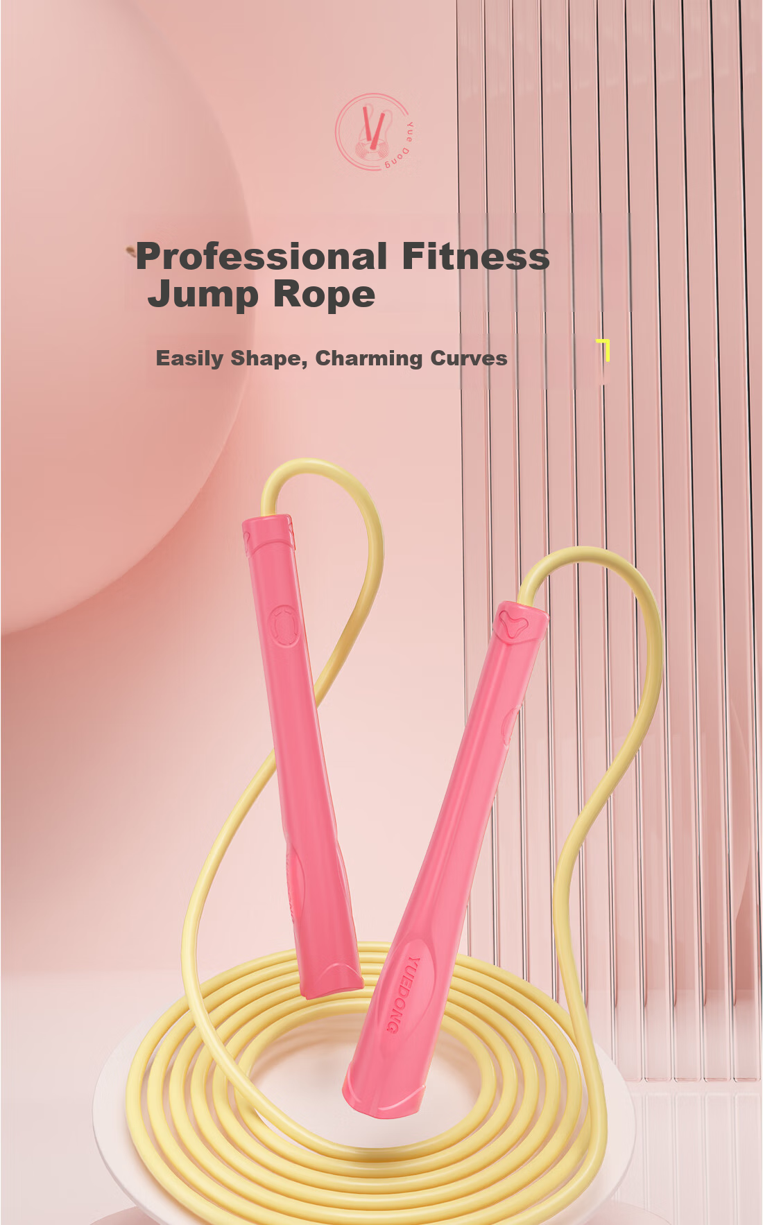 Yuedong Women's Fat-Burning Fitness Rope for Weight Loss Management And Body Shaping, Flowing Purple 1