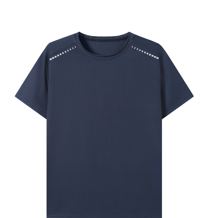 JD Original Summer Men's Cool-Feeling Short-Sleeve Fitness Running Quick-Dry Loose Training Top Sports T-Shirt Black XL