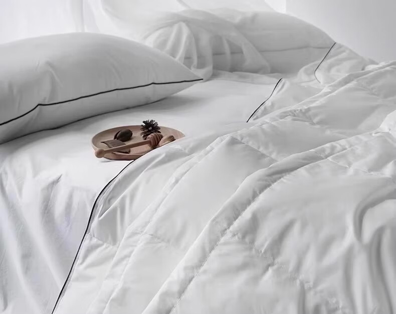 SIDANDA Down Quilt 95% White Goose Down Washable Class A Fabric Goose Down Filling 175g Summer Quilt 150*200cm 2