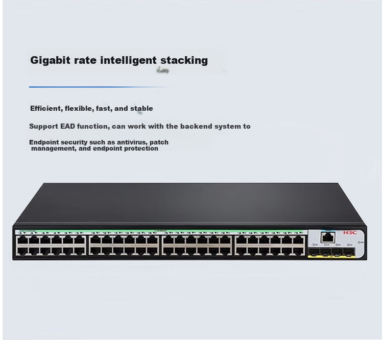 H3C S5048X-EI, 48 Gigabit Ethernet Ports + 40 Gigabit Fiber Optic Ports, Layer 3 Full-Managed Enterprise-Grade Network Switch, 10 Gigabit Upstream/IPv6/Link Aggregation/VLAN 3
