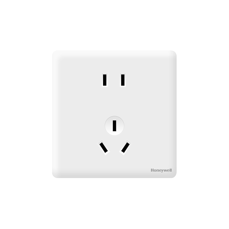 Honeywell Switch Socket Panel 10A Five-Hole Socket 86 Type Flush Mount Ultra-Thin Wall A8 Cream White