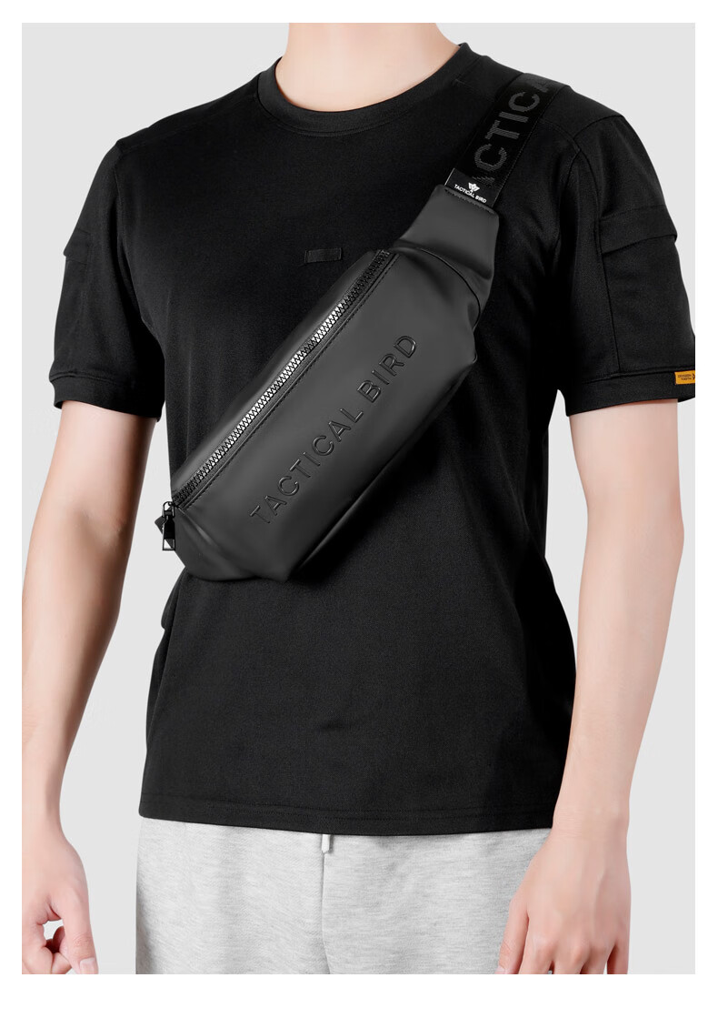 Zhanshuniao Large Capacity Men's Crossbody Bag, Motorcycle Waist Pack, Outdoor Waterproof Phone Bag, Small Chest Pack, Running Pouch 3