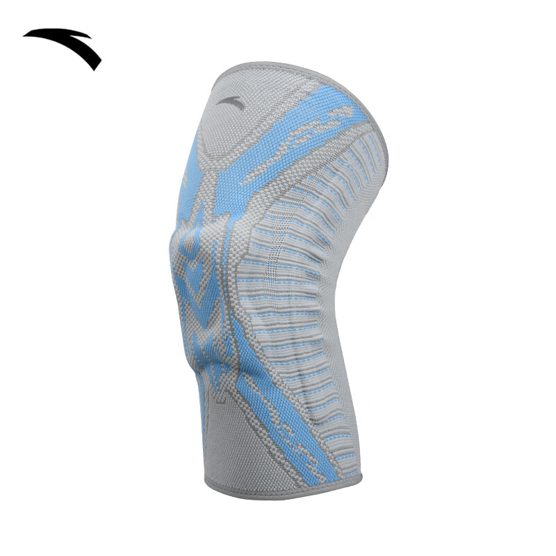 ANTA Sports Knee Pads for Basketball, Running, Badminton, Lightweight Breathable Meniscus Ligament Injury Protection, Athletic Gray, Size M, Double Pack