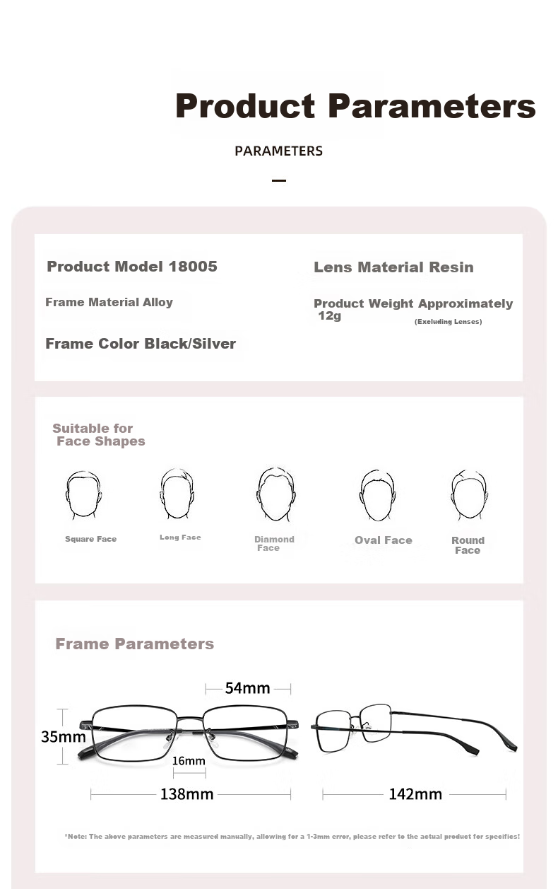 Yupintang Reading Glasses for Men And Women, Japanese Imported Materials, Anti-Blue Light Lenses, Fashionable Business Style, Sold by JD, 300 Degrees, Father's Day 8