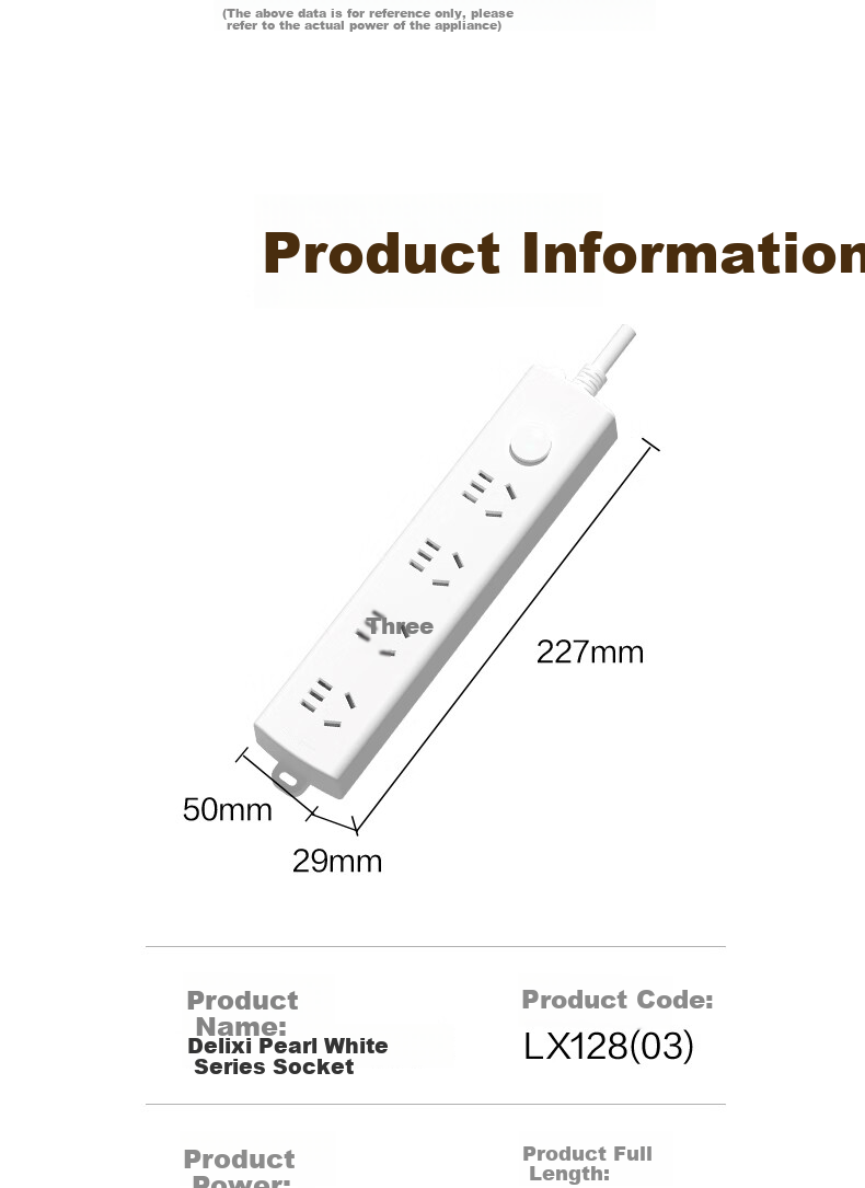 Deli Pearl White Series National Standard Safe Power Strip/Extension Cord/Power Bar/Power Board/Outlet Strip/Extension Cord with Master Switch, Protective Cover, 4 Outlets, 3 Meters, LX128 10