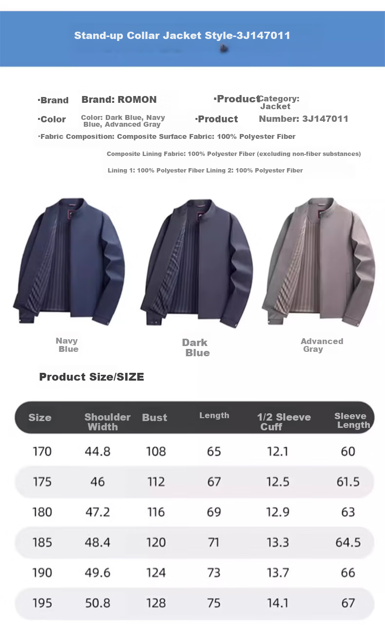 ROMON Lapel Jacket for Men, Spring Season Middle-Aged And Elderly Cadre Outfit, Business Casual Dad Wear JK001 Khaki 2XL 10