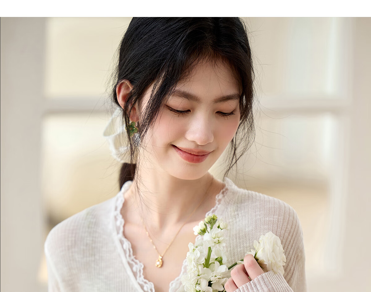 Pincai Women's Summer Ice Silk Lace Tie Cardigan Thin Shawl Air Conditioning Shirt P52Z070 32