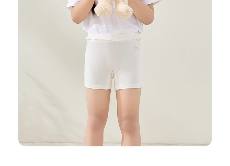 Niduoxiong Girls' Safety Shorts, Anti-Exposure Summer Children's Underwear, Baby Protective Boxer Briefs, Girls' Underpants 40
