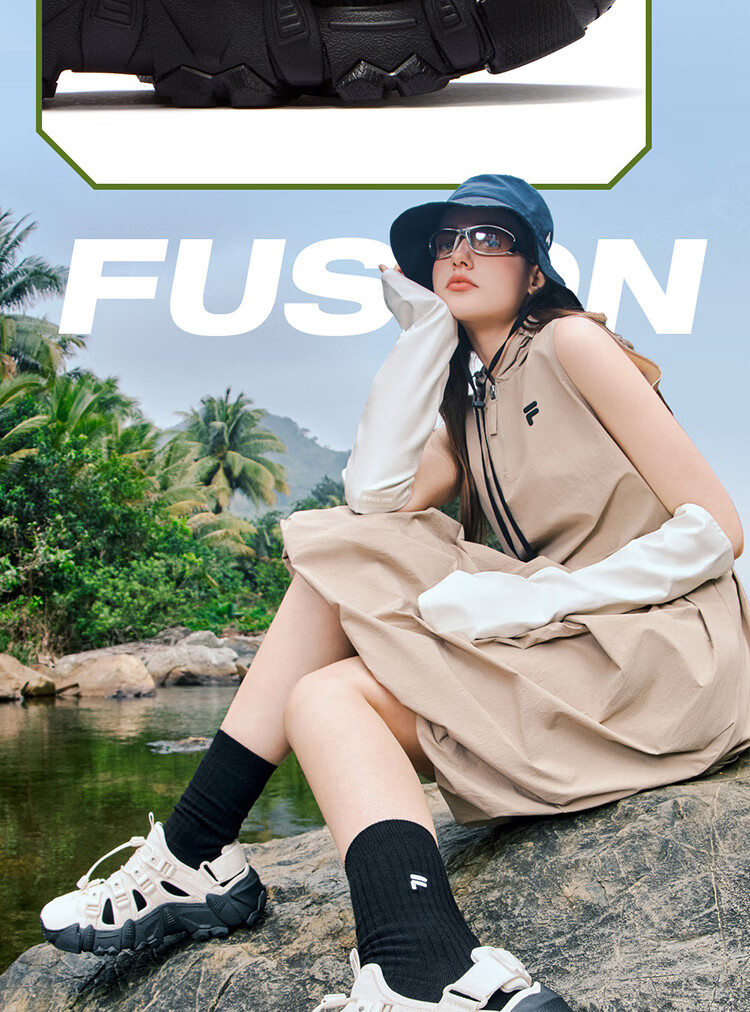 FILA FUSION Women's Breathable Mountain Casual Sports Sandals Summer Versatile 4